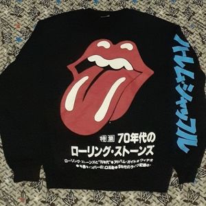 1990 The Rolling Stones Tour Sweatshirt Vintage Japan